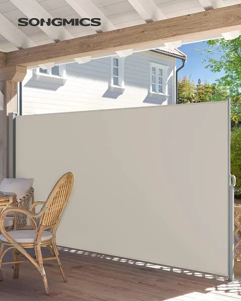 SONGMICS Bočná markíza Orrine 180x350 cm béžová