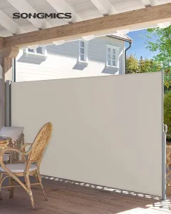 SONGMICS Bočná markíza Orrine 180x350 cm béžová
