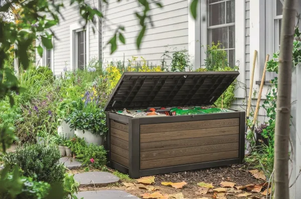 Keter Deco 630 L záhradný úložný box, hnedý