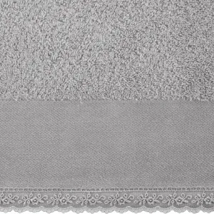 Eurofirany Bavlněný ručník Emi 50x90 cm šedý
