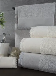 Eurofirany Bavlněný ručník Emi 50x90 cm šedý