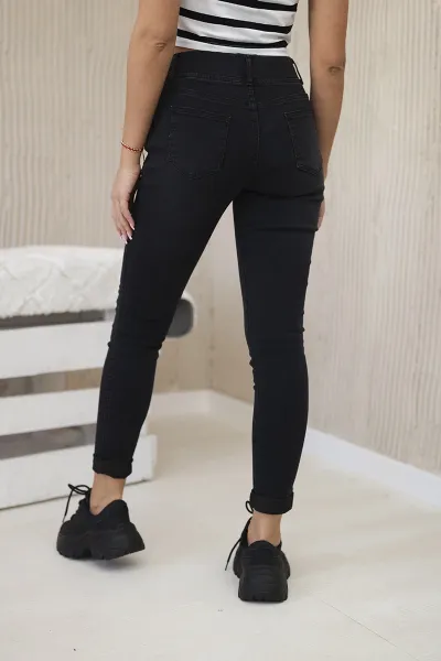 Legínovo Čierne džínsy Farba: Čierna, Veľkosť: 2XL