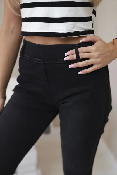 Legínovo Čierne džínsy Farba: Čierna, Veľkosť: 2XL