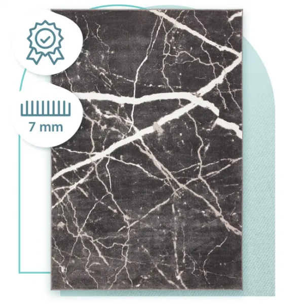 Koberec Agnella Soft Shrink Blacky Antracit