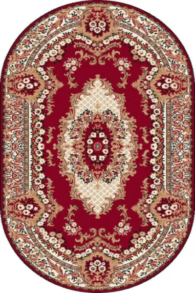 Koberec Agnella Standard kráľovsky bordový ovál