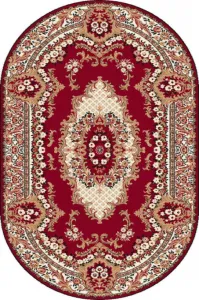Koberec Agnella Standard kráľovsky bordový ovál