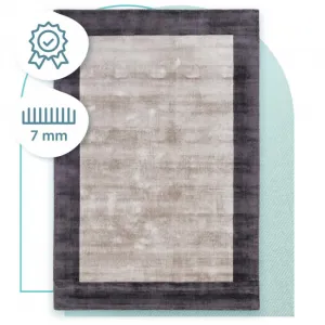 Koberec Blade Border Charcoal strieborný