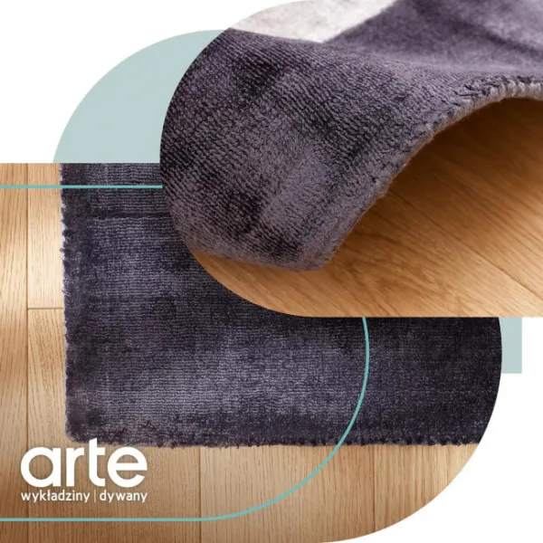 Koberec Blade Border Charcoal strieborný