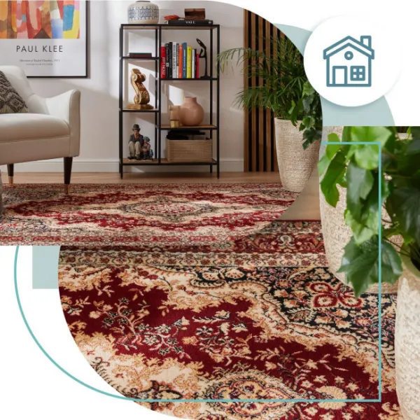 Koberec Agnella Isfahan Almas rubín