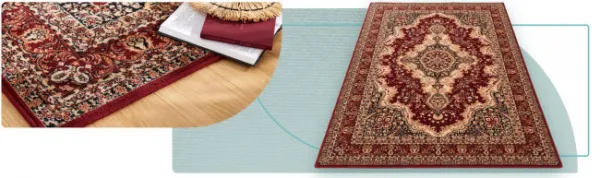 Koberec Agnella Isfahan Almas rubín