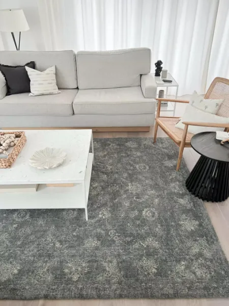 Koberec Agnella Calisia Vintage Flora Grafit
