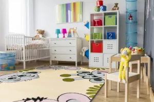 Detský koberec Funky Top Tig žltý