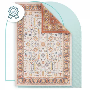 Šnúrkový obojstranný koberec ECHO FLORAL Ivory