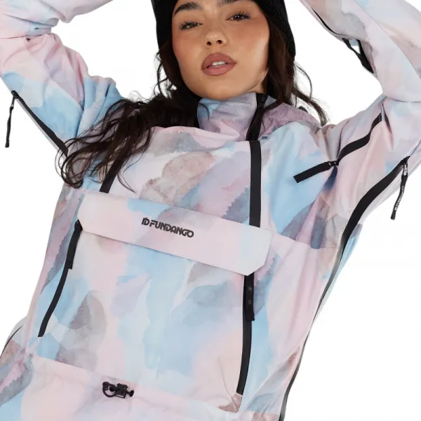 Dámska lyžiarska bunda anorak FUNDANGO Hooper ECO Anorak-335- salmon