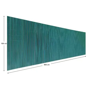 Záhradná zástena, zelená, 300x100 cm, ABEO