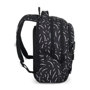Školský set Bagmaster NOMAD 25 A Set Black/white