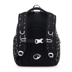 Školský set Bagmaster NOMAD 25 A Set Black/white