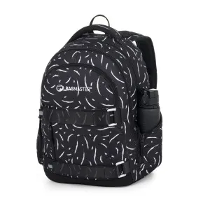 Školský set Bagmaster NOMAD 25 A Set Black/white