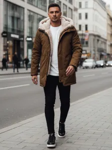 Pánska zimná parka s kapucňou