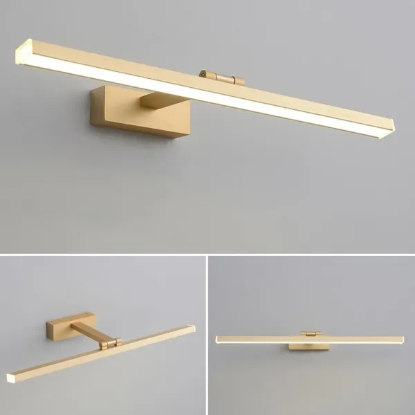 TooLight Koupelnové LED svítidlo APP835-1W 80 cm zlaté/neutrální bílá