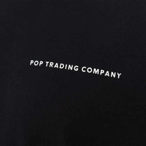Pop Trading Company Logo Longsleeve "Black White" (POP-NOS-005)