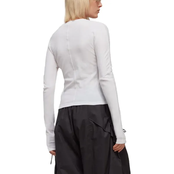 adidas Y-3 Fitted Long Sleeve Tee W "Core White" (HY1402)