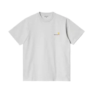 Carhartt WIP T-shirt American Script "Ash Heather" (I029956-482XX)