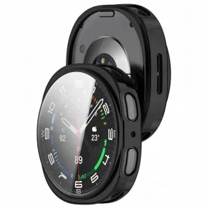 Tech-Protect Defense puzdro so sklom na Samsung Galaxy Watch 8 (40mm), čierne
