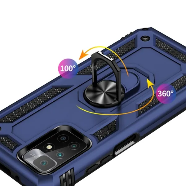 RING Ochranný obal pre Xiaomi Redmi 10 / Redmi 10 2022 modrý