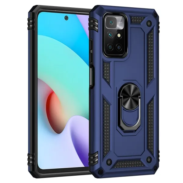 RING Ochranný obal pre Xiaomi Redmi 10 / Redmi 10 2022 modrý