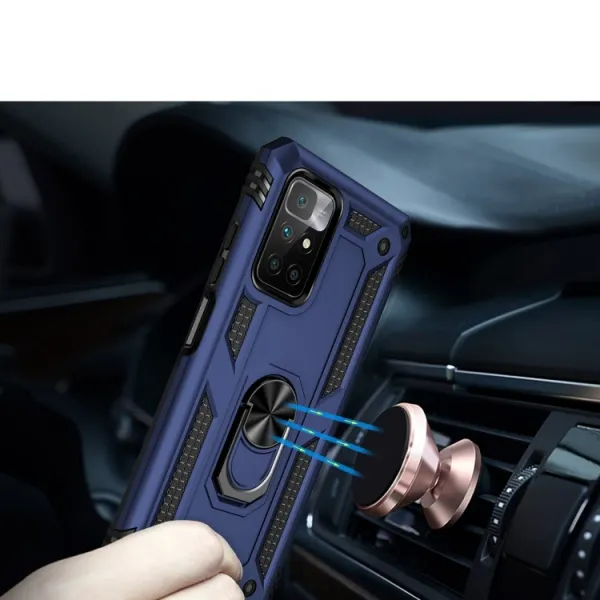 RING Ochranný obal pre Xiaomi Redmi 10 / Redmi 10 2022 modrý