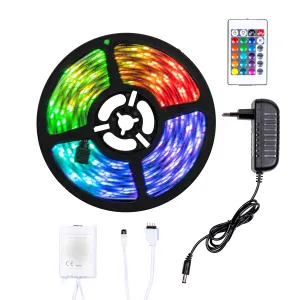 Haushalt International LED - RGB pásek s dálkovým ovládáním, 5 m