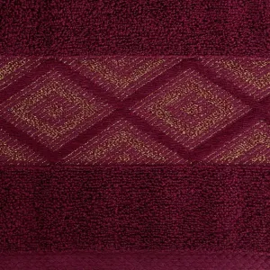 Eurofirany Bavlnený uterák Azari 50x90 cm vínový