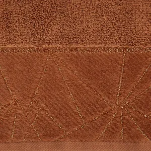 Eurofirany Bavlnený uterák Cleo 50x90 cm tehlovo oranžový
