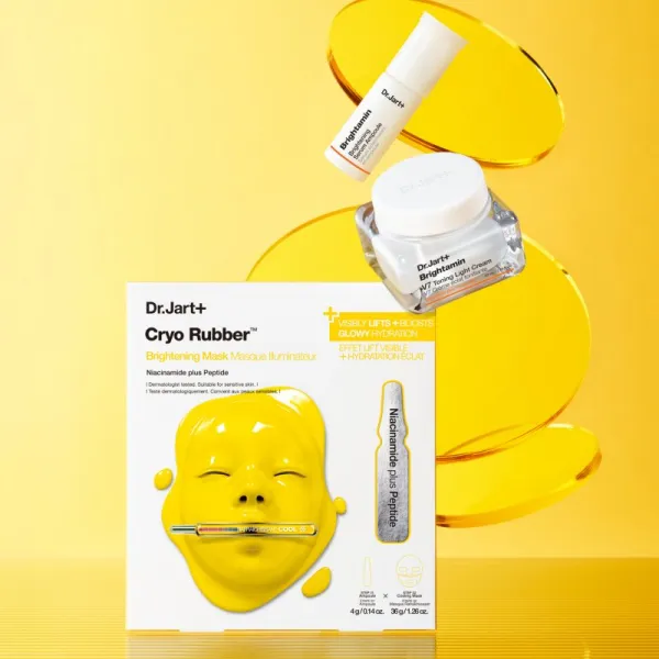 Dr. Jart+ Cryo Rubber™ Brightening Mask intenzívna hydrogélová maska pre rozjasnenie pleti 40 g