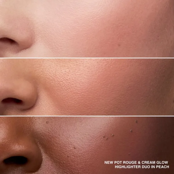 Bobbi Brown Threads of Love Cream Glow Highlighter + Pot Rouge paletka rozjasňovačov a líceniek odtieň Peach Duo 4 g