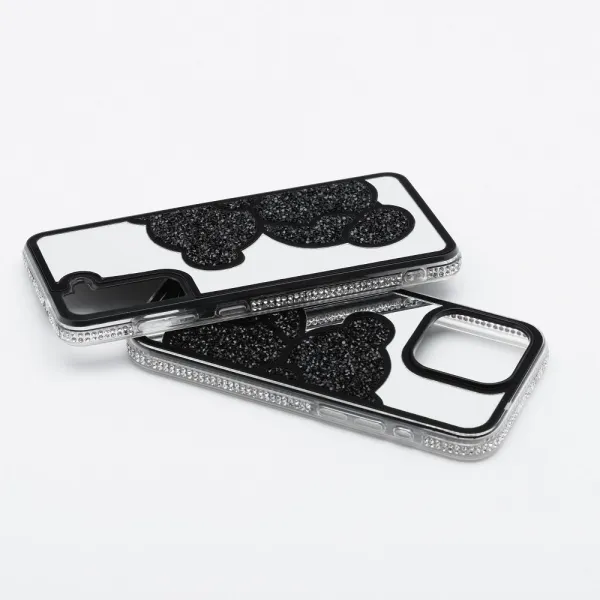 OEM Teddy Bear kryt pre Apple iPhone 17 Pro Max, Čierny