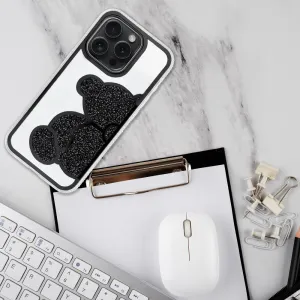 OEM Teddy Bear kryt pre Apple iPhone 17 Pro Max, Čierny