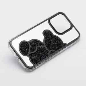 OEM Teddy Bear kryt pre Apple iPhone 17 Pro Max, Čierny