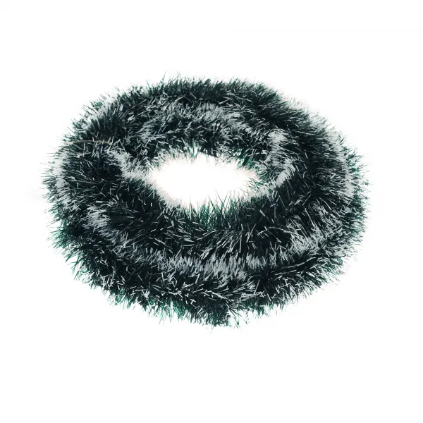 TEMPO-KONDELA KVIDO, vianočný veniec s dekoráciami, zelená/strieborná, priemer 45 cm