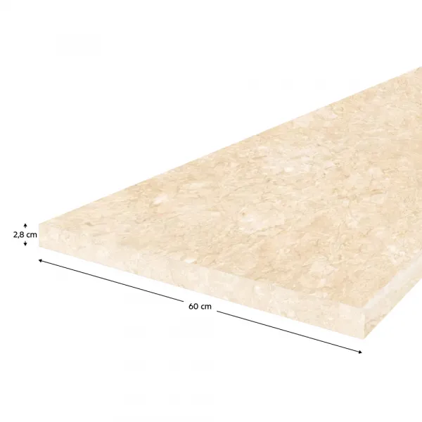 Pracovná doska, hrúbka 2,8 cm, royal beigemarble