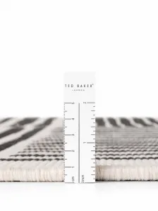 Kruhový kusový koberec Ted Baker Haringey 106390 Black White Ø 200 cm