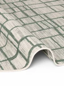 Kruhový kusový koberec Ted Baker Haringey 106389 Green White Ø 200 cm