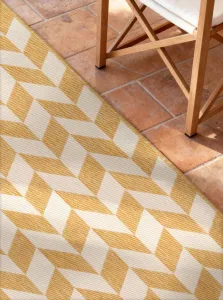 Kusový behúň Ted Baker Haringey 106380 Ochre White 80x200 cm