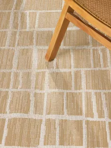 Kruhový kusový koberec Ted Baker Haringey 106388 Jute White Ø 200 cm