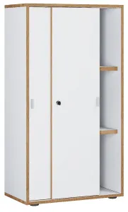 VCM Posuvná skříňka se 3 přihrádkami „Salia“ B60, bílá