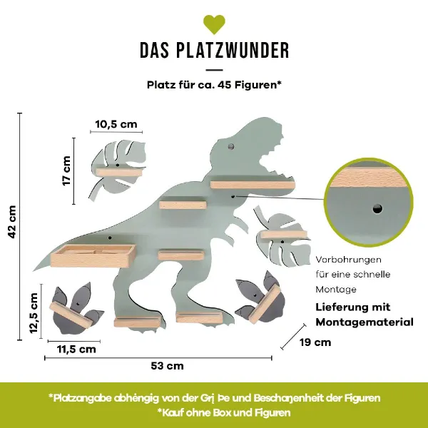 VCM Polička Boarti Tonie - sada dinosaurů, zelená
