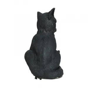 Guirca Dekorácia Čierná mačka s efektmi 32cm