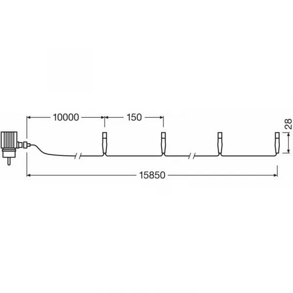 Vianočná súprava LED OSRAM LK40 WW teplá biela