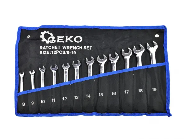 Geko Sada očkoplochých račňových kľúčov 8–19 mm (12 ks)